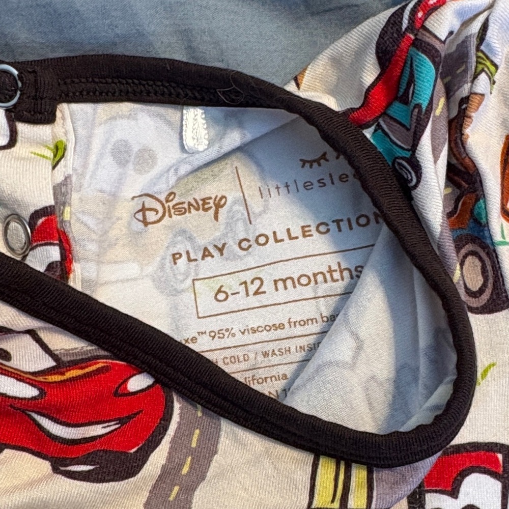 Little Sleepies Pixar Cars Radiator Springs Romper 6-12M - Picture 2 of 8